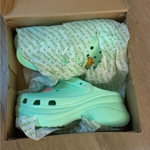 CROCS Mint Green BAE clogs